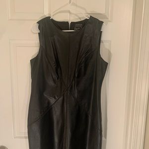 Leather work dress